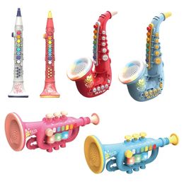 Childrens Early Education Playing Simulation Instruments Electric Music Toy Early Education Toy Saxophone/Trumpet/Clarinet 240307