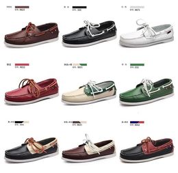 Men mocassins Fashion Docksides Classic Leather Boat Shoes Brand Design Driving Casual Sneakers Flats Loafers ST510 240312