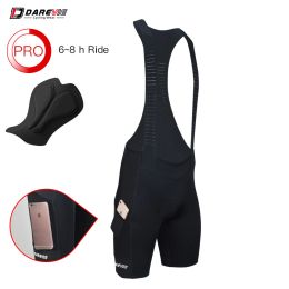 Clothings DAREVIE Cycling Bib Shorts Pocket Shockproof Thin Pad Men Cycling Bib Shorts High Quality Pro Race Bike Bib Shorts 6 Hour Riding