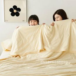 Blankets Summer Cool Quilt Knitted Cotton Soybean Fiber Class Spring And Autumn Machine Washable Air Conditioning Blanket