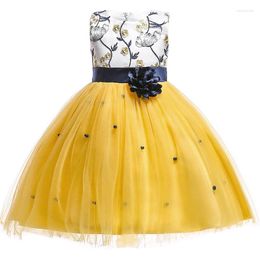 Girl Dresses Teenagers Girls Eleagant Formal Princess Dress Children Wedding Party Pageant Long Prom Gown For Kids Size 3-10 Years