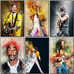 Number Painting By Numbers European And American Rock Singer Star Coloring By Numbers Art Picture Home Decor Unique Gift Wall Drawing