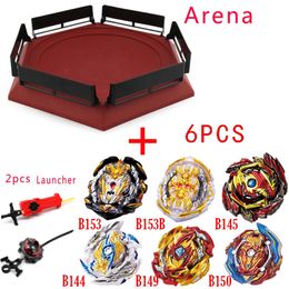 Tops Launchers Beyblade Burst Set Toys with Starter and Arena Bayblade Metal God Blayblade Top Bey Blade Blades Toys 240312