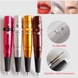 Multifunctional Tattoo Machine Micropigmentation Machines Premium Eyebrow Lip Beauty Pupil Eyeliner MachinePmu Machin Pen 240311