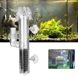 Accessories Aquarium Surface Skimmer for Canisters and Power Philtres Transparent Acrylic with Suction Cups Oil Protein Remover