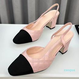 2024 high quality genuine leather suture pattern spring summer dress shoes for women