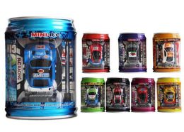 fourcolor Canned optional remote control car Mini tinned remotes controls cars children039s toy with light Coke tank auto7644516