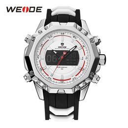 cwp WEIDE Herren-Armbanduhr, Sport, analog, digital, Ziffern, Hintergrundbeleuchtung, Alarm, Silikonarmband, automatisches Datum, Quarzwerk