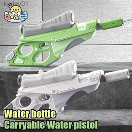 Gun Toys Automatic Electric Water Gun Outdoor Bottle Carryable Large Capacity Pulse Summer Beach Battle Water Guns Children Toys for Kids yq240314