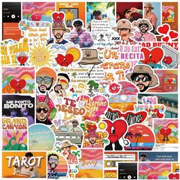 Car Stickers 50Pcs Singer Bad Bunny Sticker Album Un Verano Sin Ti Iti Kids Toy Skateboard Motorcycle Bicycle Decals Drop Delivery Aut Otauf