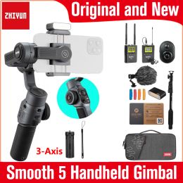 Heads Zhiyun Smooth 5 3Axis Handheld Gimbal for iPhone 13 12 11 X 8 7 Plus 6 Plus Samsung Galaxy S8+ S8 S7 S6 Smartphone PK DJI OM5