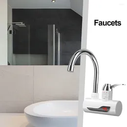 Kitchen Faucets Electric Cold Mixer Tap 3000W Instant Heating Faucet 360 Degree Rotation Temperature Adjustable Digital For Bathroom