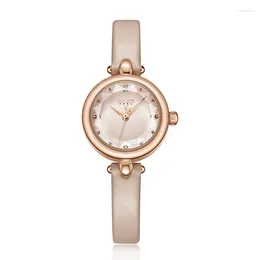 Wristwatches Mini Lady Women's Watch Japan Quartz Elegant Cute Fashion Small Hours Bracelet Leather Clock Girl Birthday Gift Julius Box