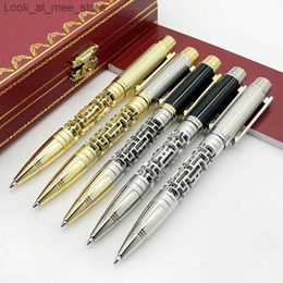 Fountain Pens Fountain Pens YAMALANG Luxury Signature CT Pen Metal Cut-out Lighting Design Comfortable Writing Stationery Q240314