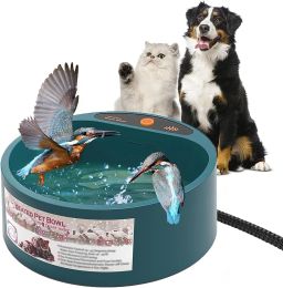 Feeding Heated Pet Bowl Intellectual Temperature Control 2.2L Heated Dog Bowl Winter Bird Bath Heater Dish Thermal Water Bowl for Dogs