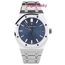 AP Watch Lastest Celebrity Watch Royal Oak Series 15500ST Blue Plate Steel King dial 41mm Mens Automatic Mechanical Calendar Watch