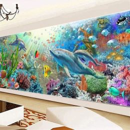 Stitch DIY Diamond Painting Underwater World 5D Full Diamond Landscape Wall Painting Cross Stitch Living Room Bedroom Home Decor