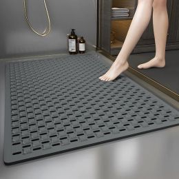 Mats Bathroom Anti Slip Bath Mat Anti Fall Floor Mat Bathroom Toilet Mat Shower Bathroom Foot Mat Safety Hollow Waterproof Feet Mat