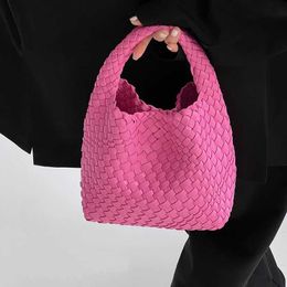 Original Bottegs Venetas Arco Tote Bag High quality handmade woven vegetable basket bag hand held womens 2024 new mother and child trendy small tote