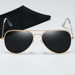 Designer Luxury Men's Polarised Sunglasses Driving Sun Glasses For Men Women Brand Designer Male Vintage Black Pilot Sunglasses UV400 AJT3