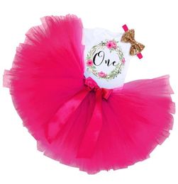 Girl039s Dresses One Birthday Party Outfits For 1 Year Baby Girl Christening Tutu Dress Born 1st 3Pcs Baptism Wear ClothingGirl6158994