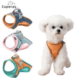 Leads Cat Harness, Cat Leash and Harness Set with Reflective Strips, Escape Proof Easy Walk Harness, Dog Vest for Puppy Kitten Rabbit