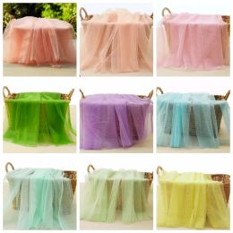 Fabric LASUI 10y /1lot 30 Colours Soft Net yarn encryption mesh Fabric DIY Pompon skirt Dress, curtain, Party, wedding decoration F0015