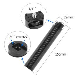 Heads Carbon Fiber Handle Gimbal Grip Cold Shoe Mount Adapter for Zhiyun Weebill S Lab Stabilizer for Monitor Microphone