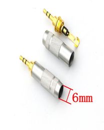 5 lot 25mm Stereo Male Repair headphone Jack Plug Audio Soldering cable1810055