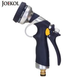 Guns Zinc Alloy 8 Function Garden Water Sprayers For Watering Lawn Spray Water Nozzle Car Washing Cleaning Sprinkle Tools Water Gun