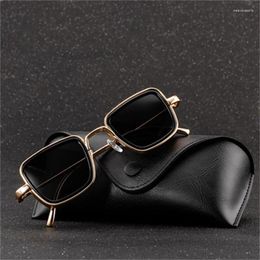 Sunglasses Steampunk Style Square Classic Gothic Men Women Brand Designer AlloyFrame Colorful Lens Goggles Sun Glasses