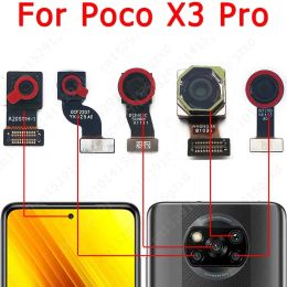 Tripods Original Front Back Camera for Xiaomi Mi Poco X3 Pro Selfie Frontal Backside Rear Facing Camera Module Flex Repair Spare Parts