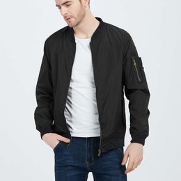 COAT-Kragen, lockere und lässige, dünne Baseballjacke für Herren im College-Stil