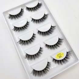 10/50 Boxes 5 Pairs Natural 3D Mink False Eyelashes Makeup Eyelash Fake Eye Lashes Faux Cils Make Up Beauty Wholesale 240301