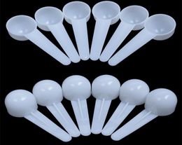 5g 10ML Plastic Spoon Measuring Scoop Measure Spoons for Milk DIY Mask Kitchen Tool White Clear colors3628897