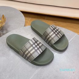 Top Quality Pairs Fashion Men's Women's Rubber Designer Slides Slippers Sandals Shoes Slide Summer Wide Ladys Flat Flip Flops Slipper With Box Size
