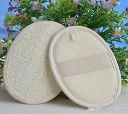 New Natural Loofah Bath Shower Sponge Body Scrubber Exfoliator Washing Pad bathroom accessories 16 x 11 cm Lightweight Durable6647999