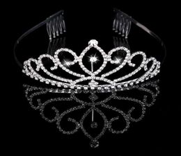 Bridal Tiaras Crowns With Rhinestones Bridal Jewellery Girls Evening Prom Party Performance Pageant Crystal Wedding Tiaras Accessori2821304