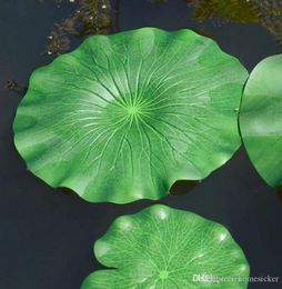 10pcs 1060cm artificial PE foam lotus leaf water lily floating pool plant aquarium fish pond decoration home garden decoration2261723