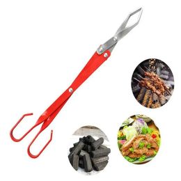 Tongs BBQ Charcoal Tongs Aluminum Long Handle Barbecue Pliers Grilled Food Clip Barbecue Carbon Clamp Heatresistant Tongs BBQ Tools