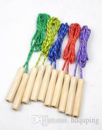 100pcs Exercise School Wooden Handle Skipping Ropes Outdoor Toy Children Kid Fitness Exercise Speed Jump Rope Outdoor Sport 3970978