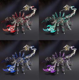 3D Puzzles Colorful Scorpion King 3D Metal Puzzle Toys Assembly Decoration Educational Puzzle DIY Assemble Adult Birthday Gift for Children 240314