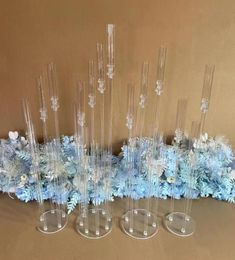 2023 Wedding Decoration Centrepiece Candelabra Clear Candle Holder Acrylic Candlesticks4519003