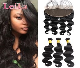 7A Indian13x4 Lace Frontal Closure With Bundles Part Body Wave Ear To Ear Unprocessed Virgin Human Hair With Closure5077091