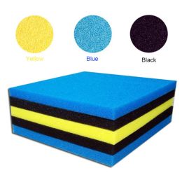 Accessories 50x50x2 4cm Black Blue Filtration Foam Aquarium Fish Tank Biochemical Philtre Sponge Pad Skimmer Long Use Time Sponge Supply Tank