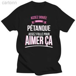 T-shirts Designs Crazy Petanque Crazy Gift Woman T Shirt Men Cotton Men Tshirts 2020 Plus Size S-5xl ldd240314