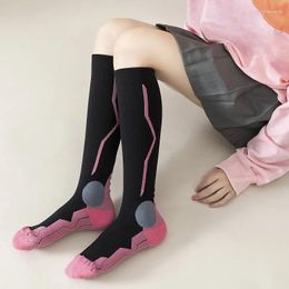 Athletic Socks Teens Profession Sports High Elasticity Kids Knee Stockings Boys Girls Pressure Leggings Thicken Professional Sock