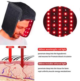 Hair Loss Products Red Light Therapy Helmet Growth Hat Infrared Device For Treatment3332635 Drop Delivery Care Styling Otbde