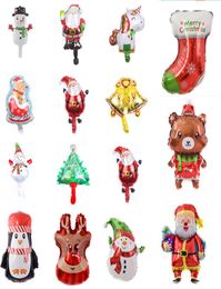 Christmas Tree Snowman Balloons Party Decoration Aluminium Film balloon Xmas atmosphere adornment5899541