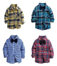 Toddler Boys Shirts Long Sleeve Plaid Shirt For Kids Spring Autumn Children Clothes Casual Shirts Tops 48 Z26488786